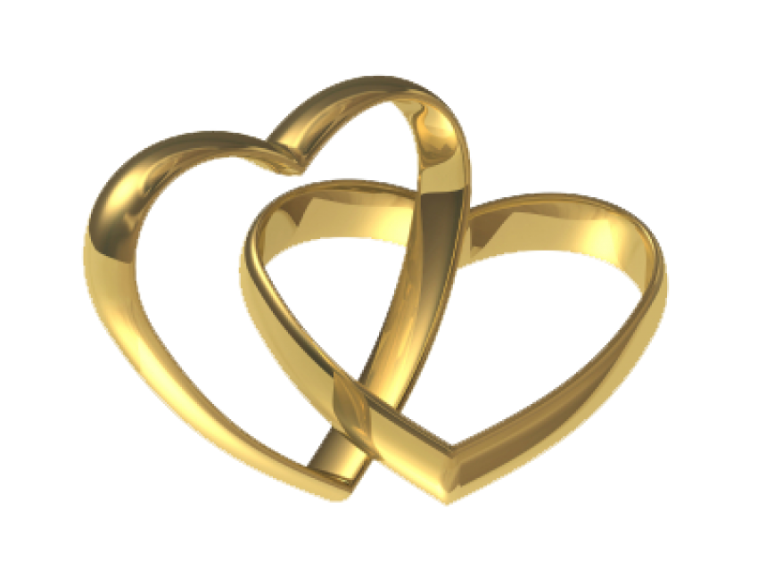 Wedding Golden Heart Ring Cl