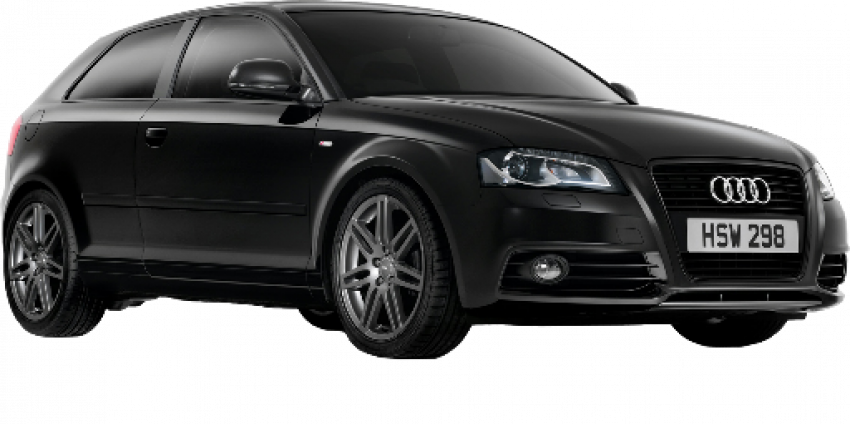 Black Audi Car PNG HD Vector