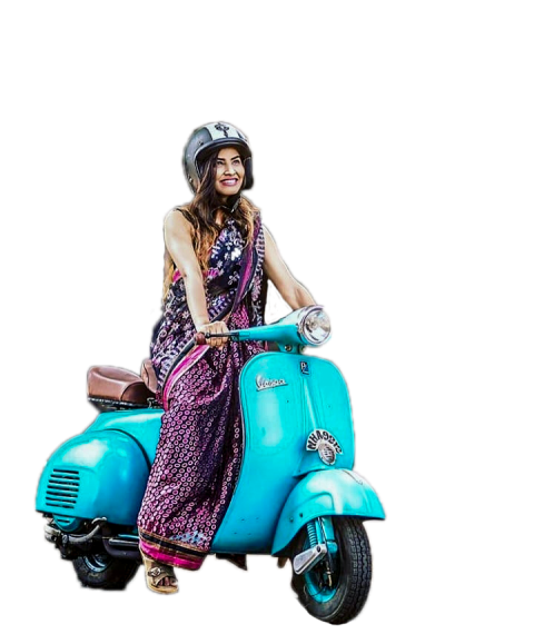 Scooty girl Indian PNG HD