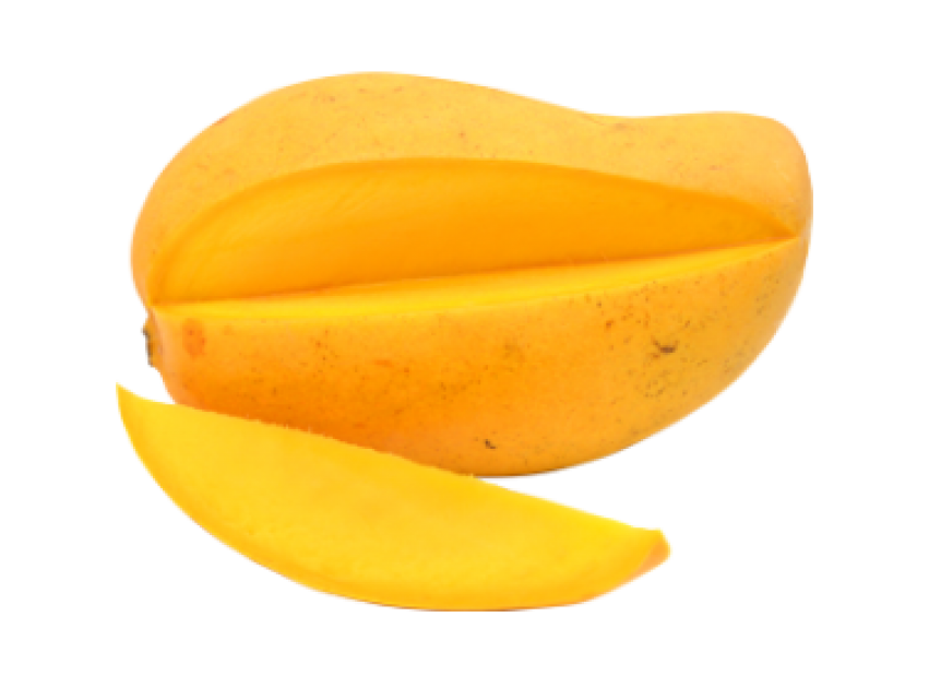 Sliced Mango Pieces PNG Vect
