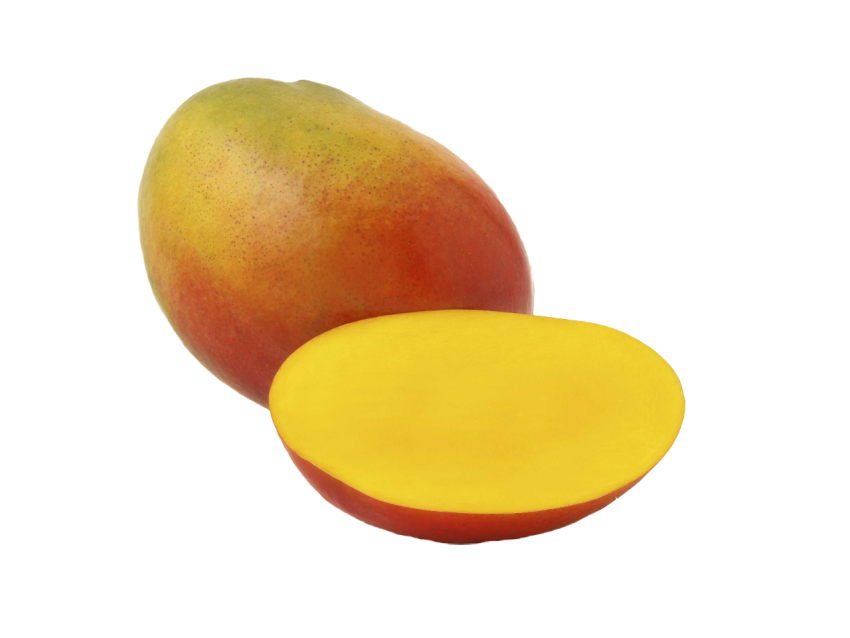 Sliced Mango Pieces PNG Vect