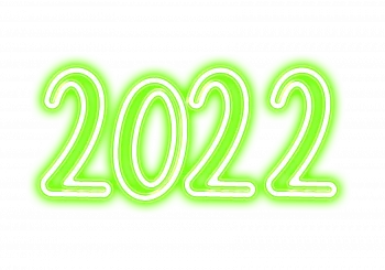 2022 Green Color Neon Effect