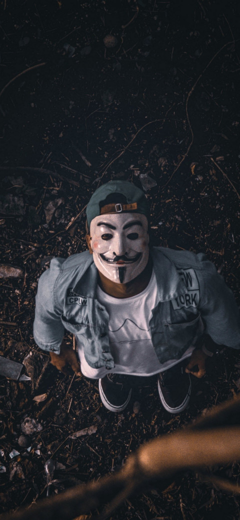 🔥 Anonymous Mask Man Dark Wallpapers Full HD (13) Free Download