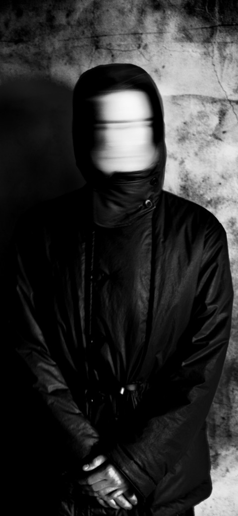 Anonymous Mask Man Dark Wall