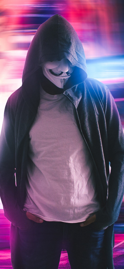 Anonymous mask Man Wallpaper