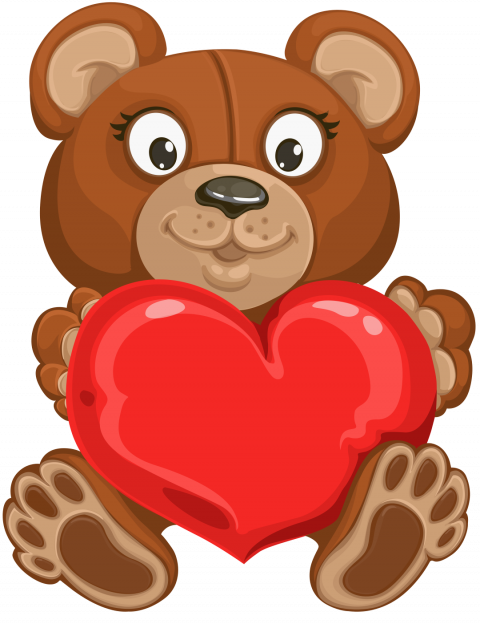Cute Teddy Bear PNG Image -