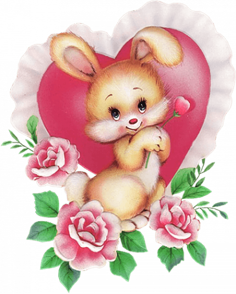 Bunnies with Heart png Clipa