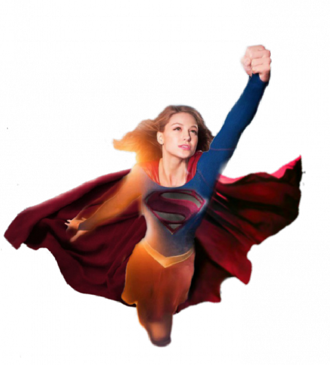 Flying Supergirl PNG HD Imag