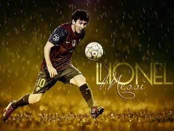 Footballer Lionel Messi Wall
