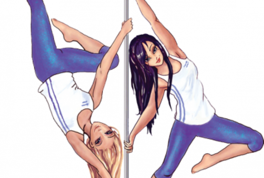Girl Pole Dance Lady PNG  (1