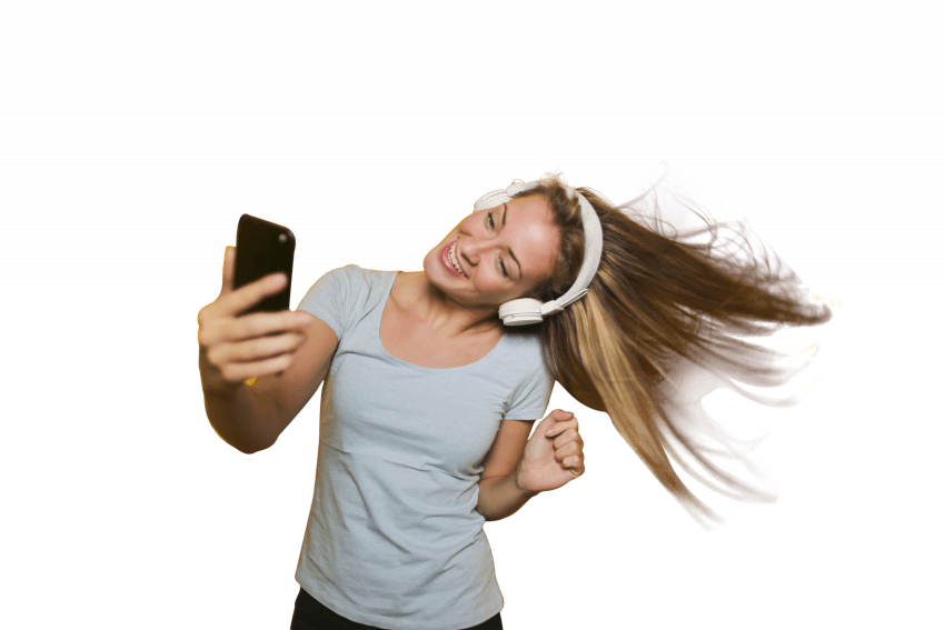 Taking Selfie Girl PNG | Tra