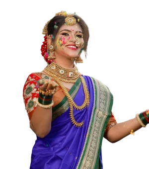 Indian Happy Holi Girls PNG