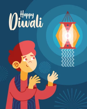 Happy Diwali Greeting Card W