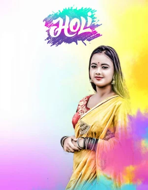 Happy Holi with Girl Editing