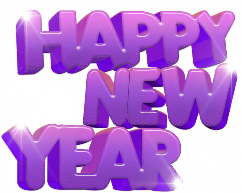 Happy New Year Png HD Vector