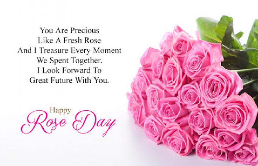 Happy Rose Day Wish Card Pho