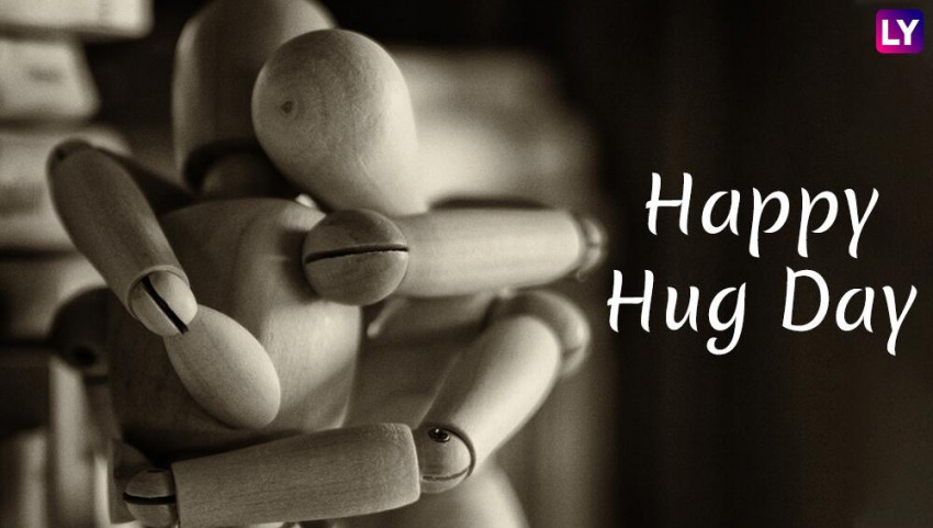 Happy Hug Day for Couple - W