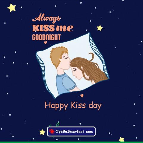 Happy Kiss Day Card Wish Gre