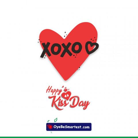 Happy Kiss Day Card Wish Gre