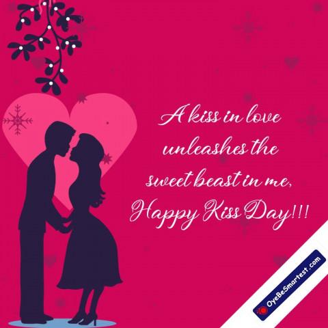 Happy Kiss Day Wish Status G