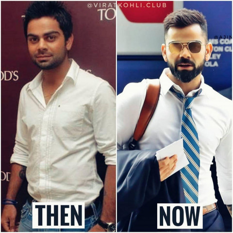 Virat Kohli old Then and Now