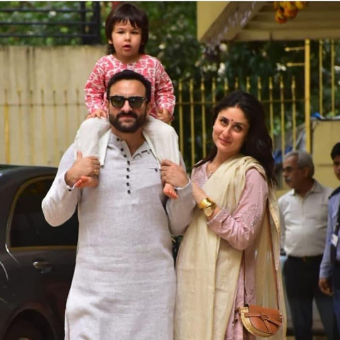 Saif Ali Khan  with Family w