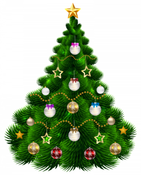Merry Christmas Tree PNG (28