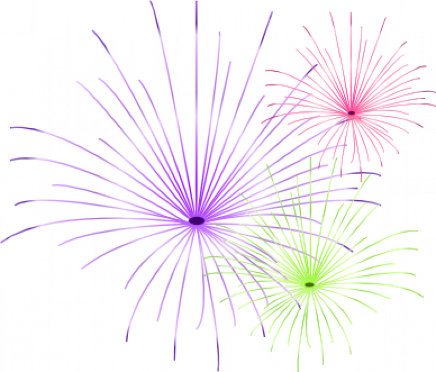 Real Fireworks PNG Vector HD