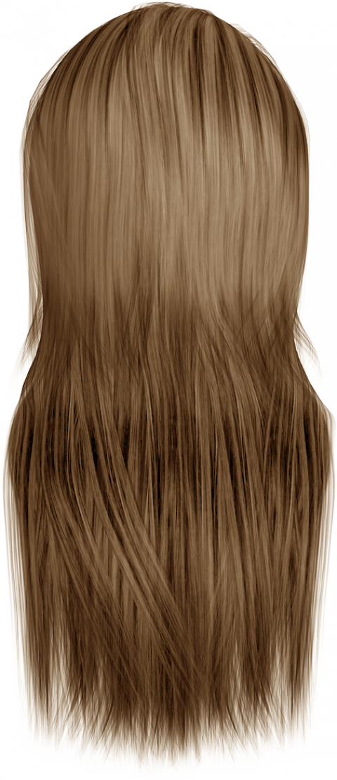 Brown Women's Hair Png HD -
