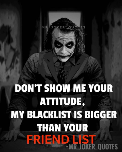 33+ Best Joker Attitude Quotes HQ Wallpapers | Photos | Images | Pictures |  Free Download