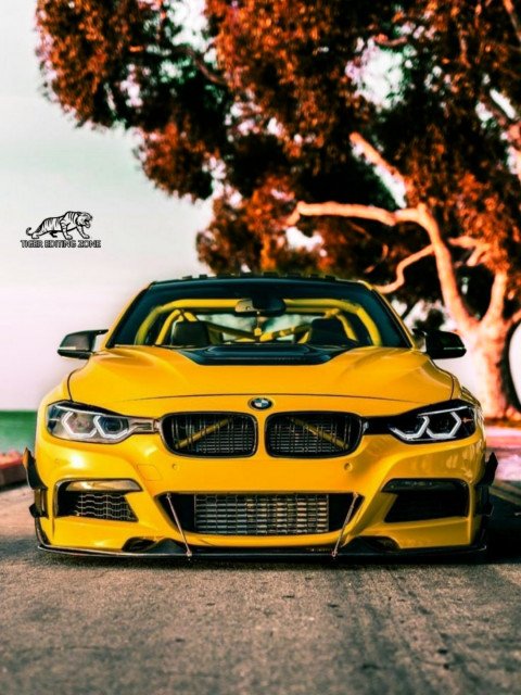 Yellow colour BMW car CB Pic