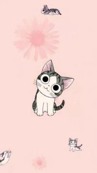 Cartoon Cat Mobile Wallpaper