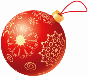 Red Balls Ornament Merry Chr