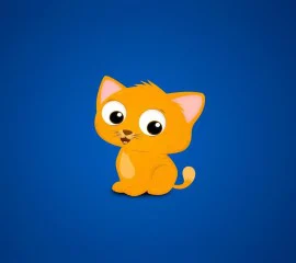 Cute Cartoon Cat Desktop Wal