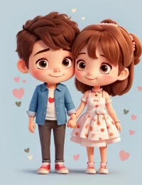 Cute couple HD Wallpaper Fre