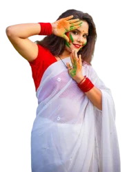 Indian Happy Holi Girls PNG