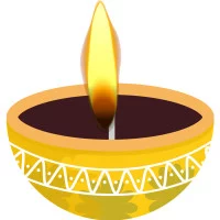 Happy Diwali Deepak Diya Wis