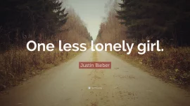 Justin Bieber One Less Lonel
