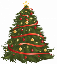 Merry Christmas Tree PNG (16