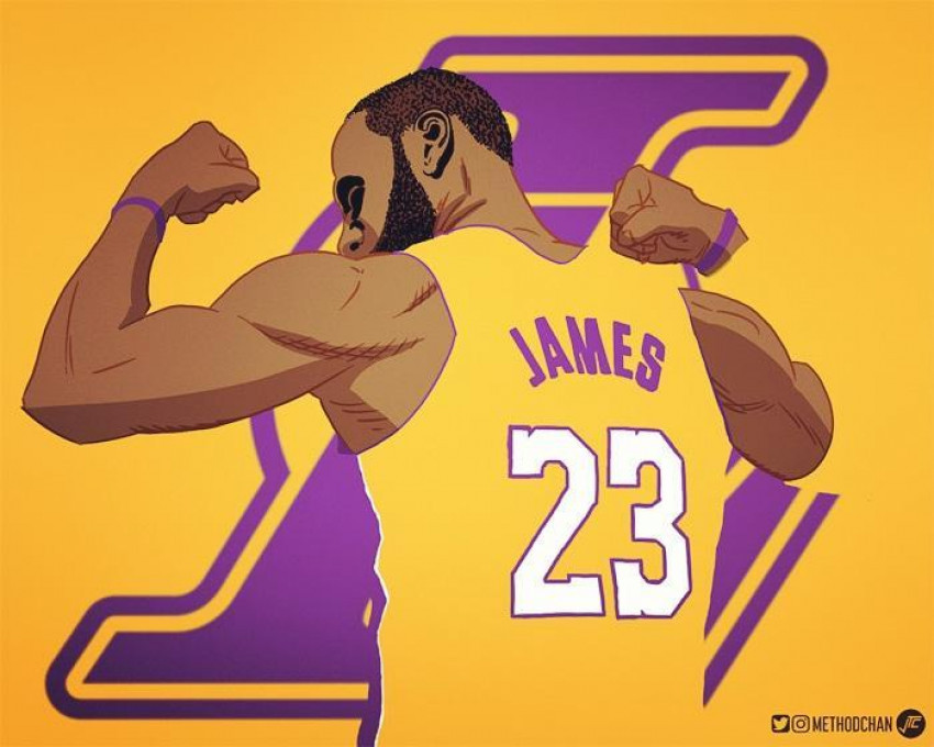 Le Bron James Lakers WhatsAp