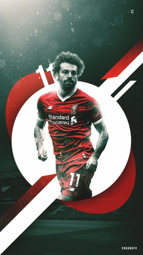 Mohamed Salah Liverpool Wall