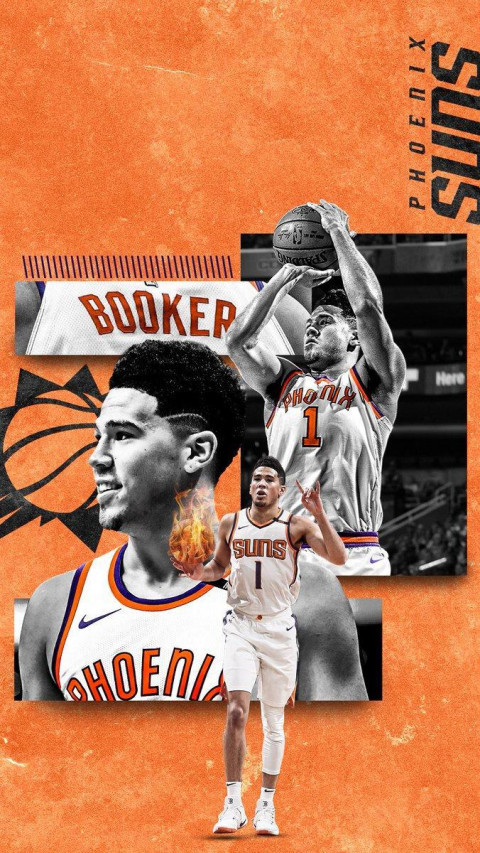 Devin Booker Suns iPhone Wal