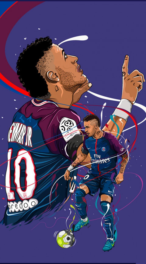 Neymar cartoon wallpapers Ph