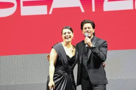 Shah Rukh Khan with Kajol at