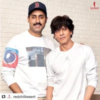 Shah Rukh Khan with Abhishek