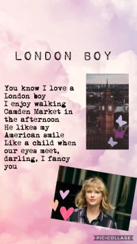 Taylor Swift London Boy Wall