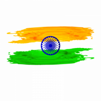 tricolor Indian Flag PNG Tra