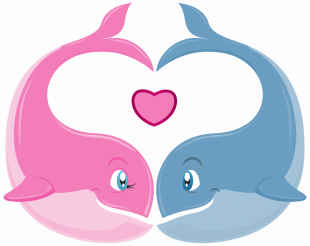 Valentine's Day Whales Coupl