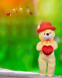 Teddy Holding Heart Viral ed