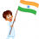 boy Indian Flag PNG Transparent Image (68)